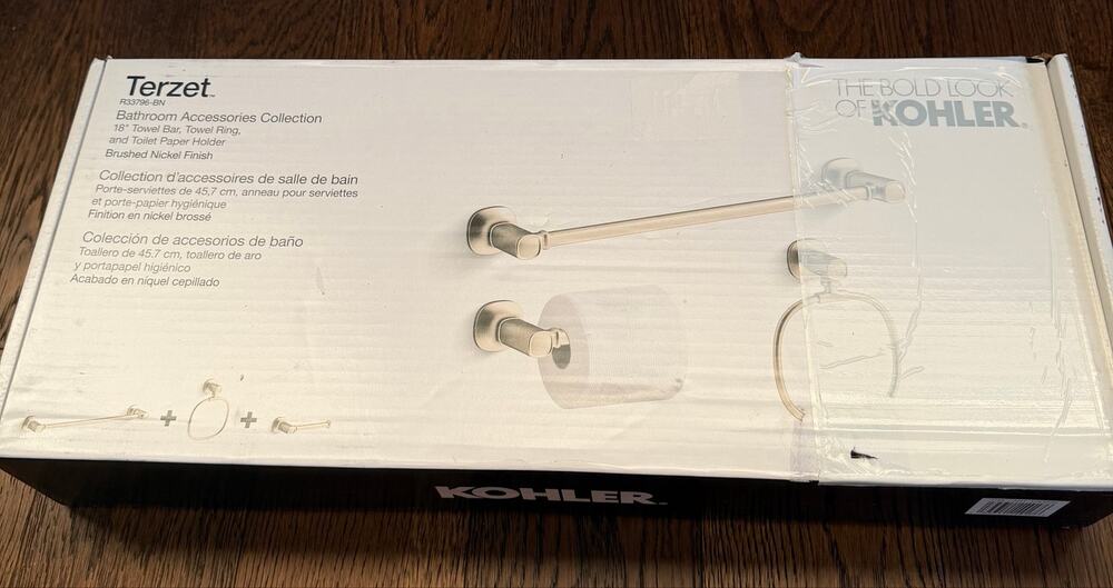 Kohler Terzet 3-piece Bath Accessory Set Brushed Nickel Finish
